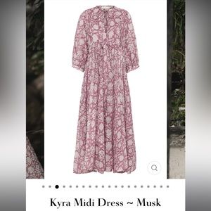 NWT DAUGHTERS OF INDIA KYRA MIDI DRESS